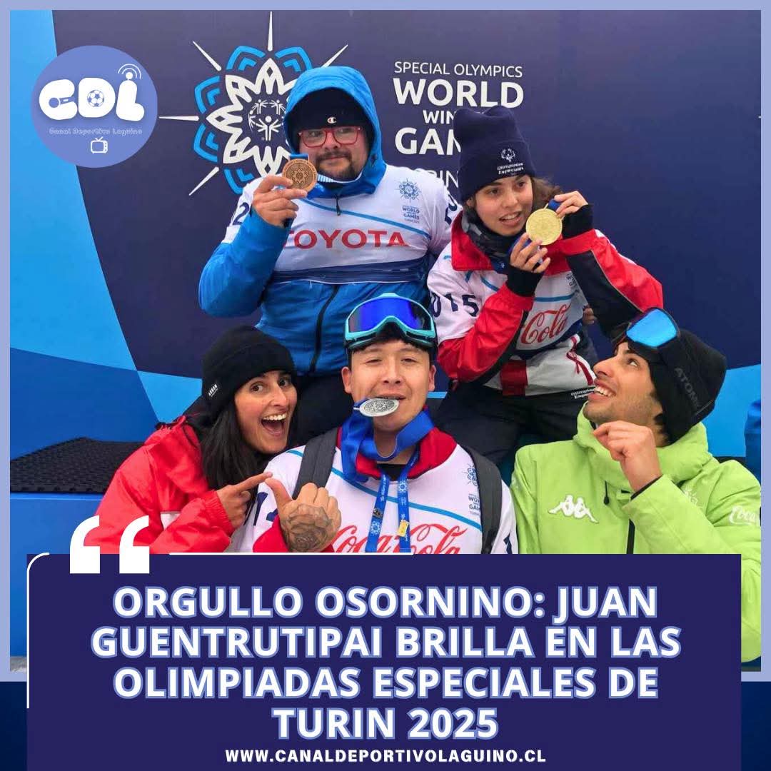 “Orgullo osornino: Juan Guentrutipai brilla en las Olimpiadas Especiales de Turín 2025”