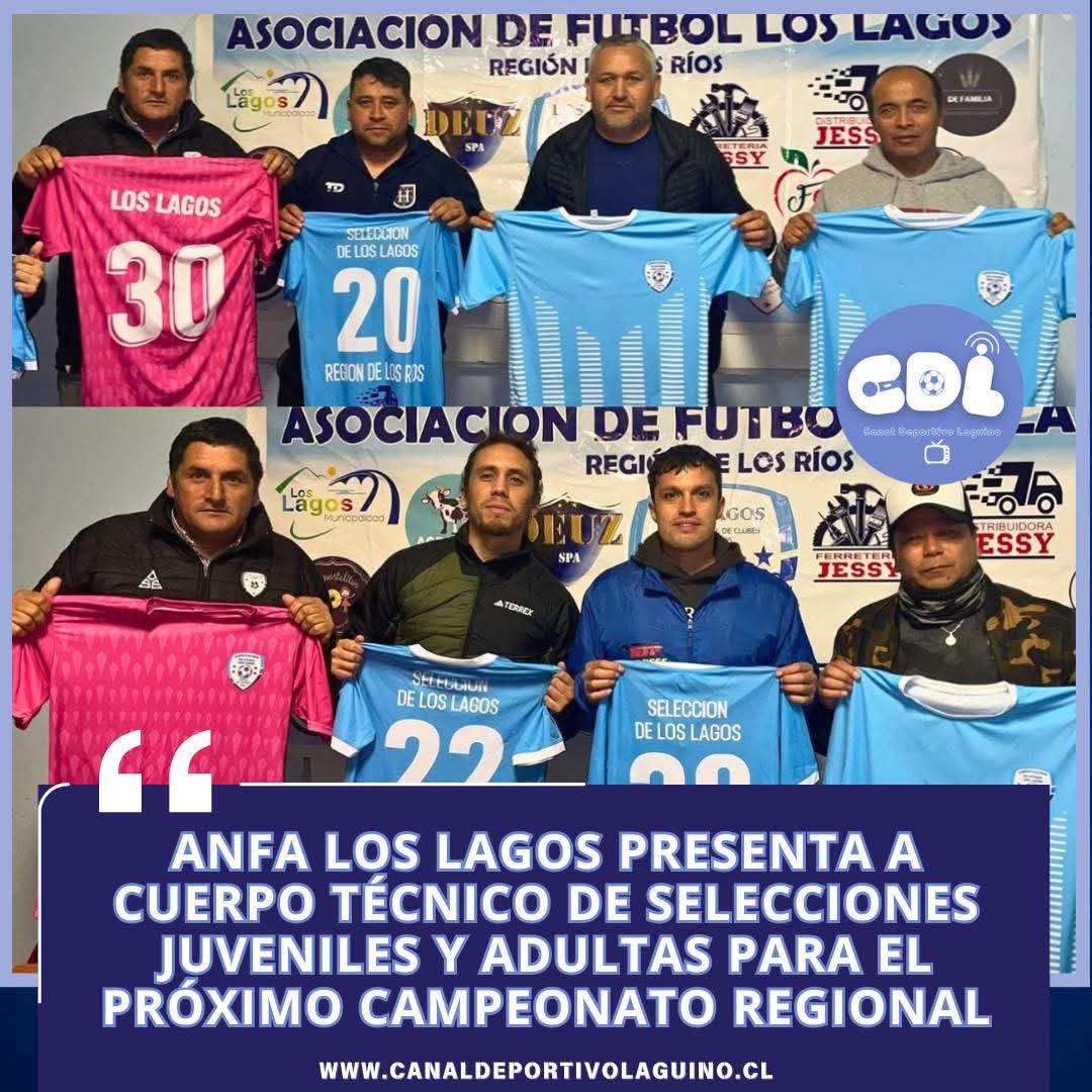 “Anfa Los Lagos presenta a cuerpo técnico de selecciones juveniles y adultas para el próximo campeonato regional”